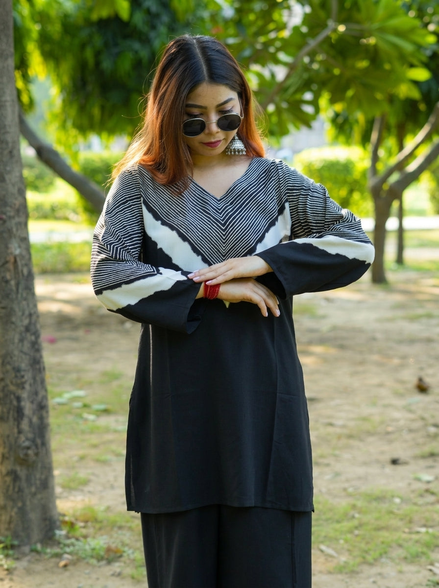 Zebra Noir Co-ord Set