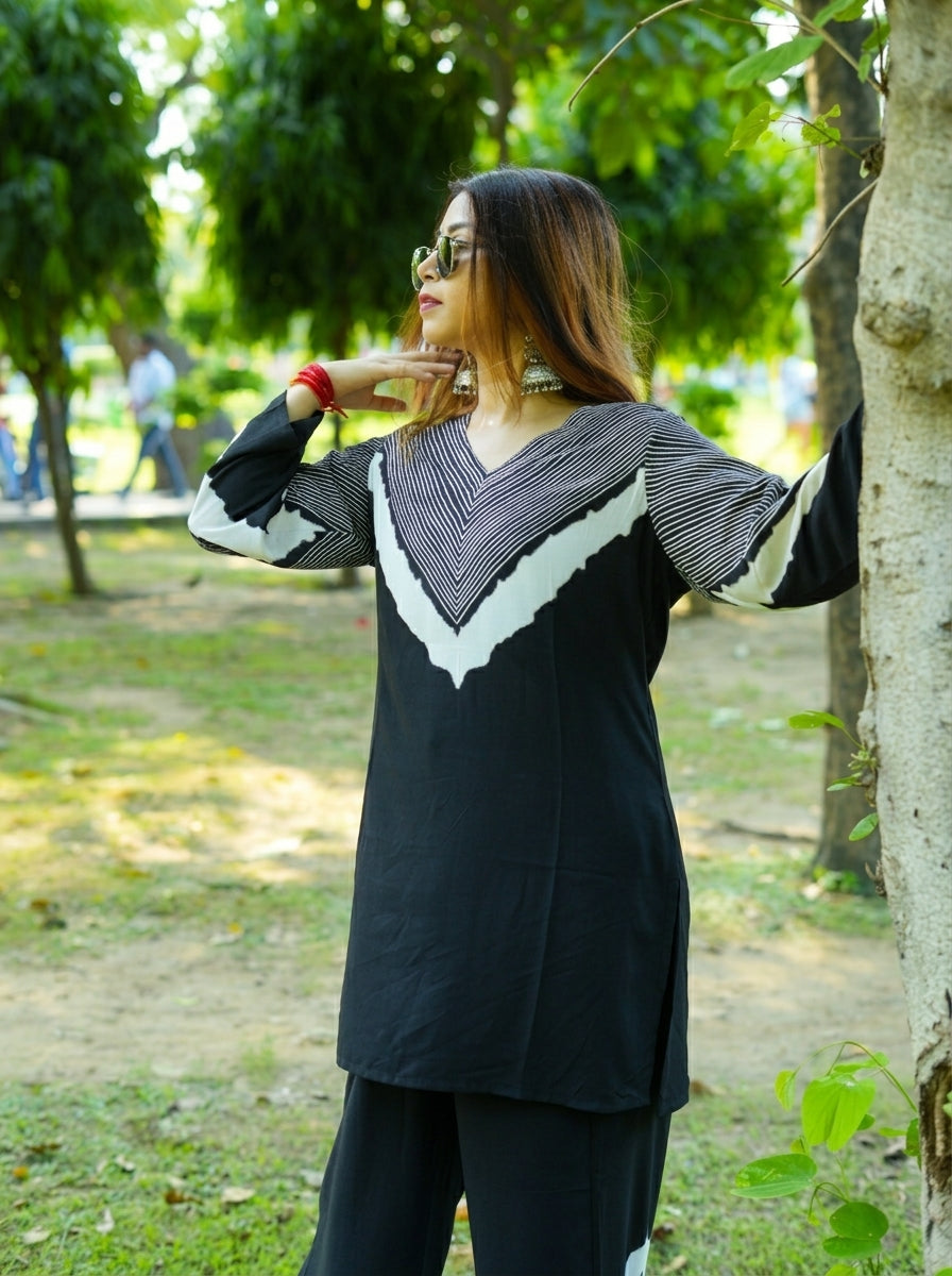 Zebra Noir Co-ord Set